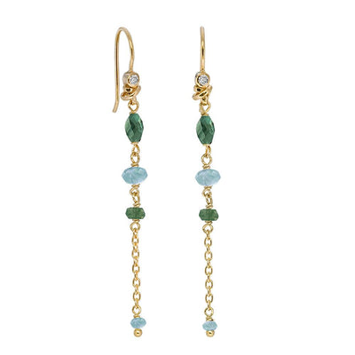 Oorbel - Minetta (GP) (Groene Onyx)