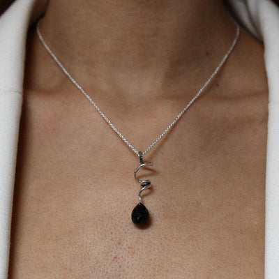 ***Ketting - Soft Line (Zwarte Spinel)***